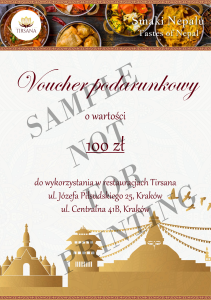 Voucher podarunkowy - 100 zł